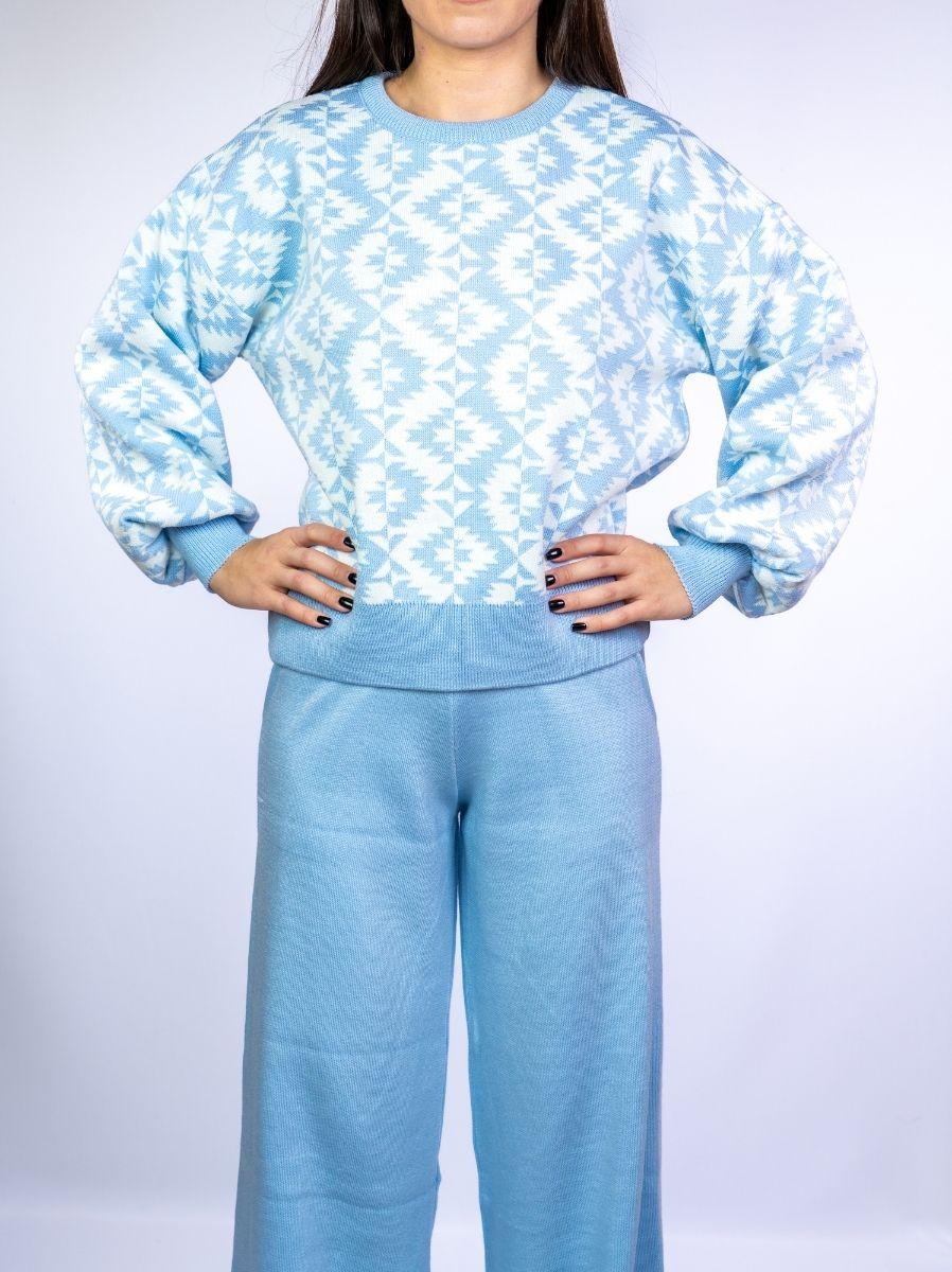 Γυναικείο Σετ Φόρμας Χιονονιφάδα Σιελ